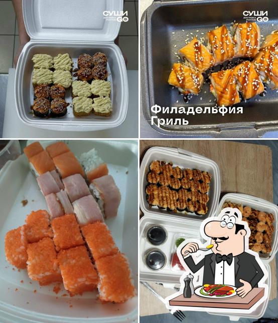 Еда в "Суши Go"