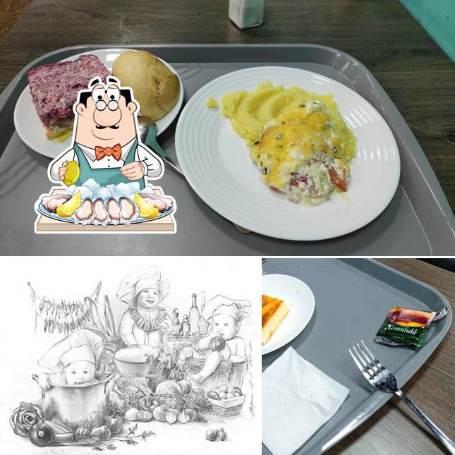 Устрицы в "Столовая"