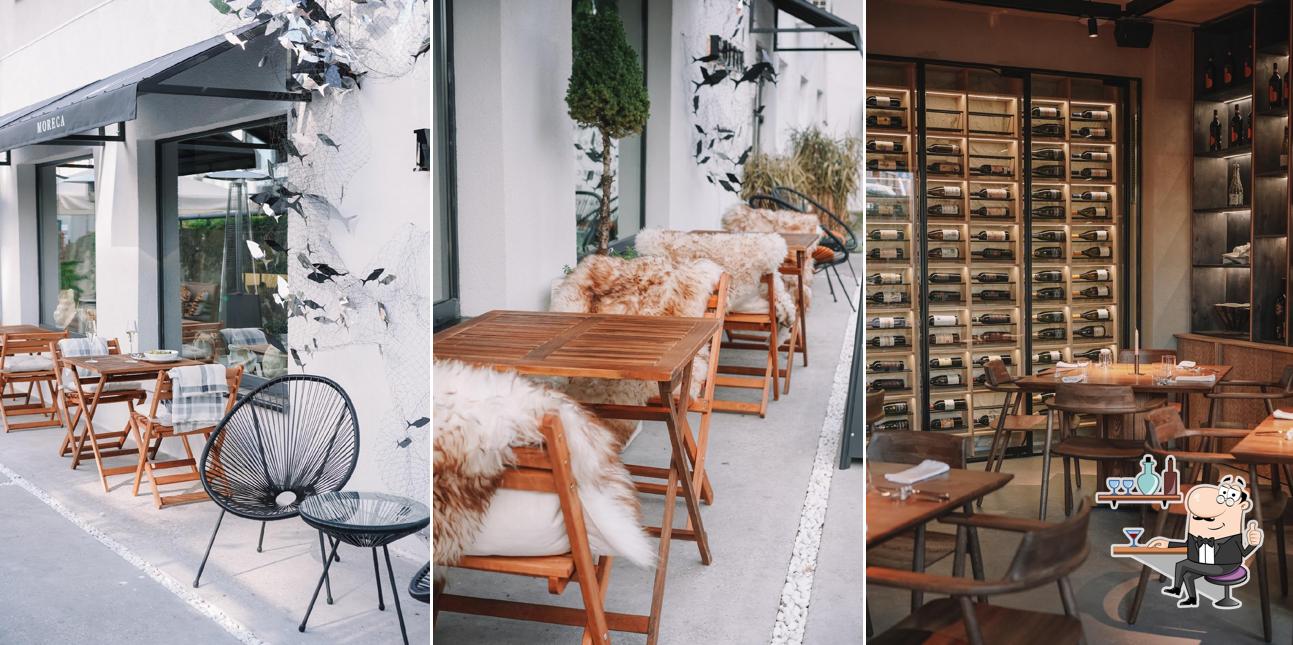 Посмотрите на внутренний интерьер "Moreca Seafood & Wine rest"