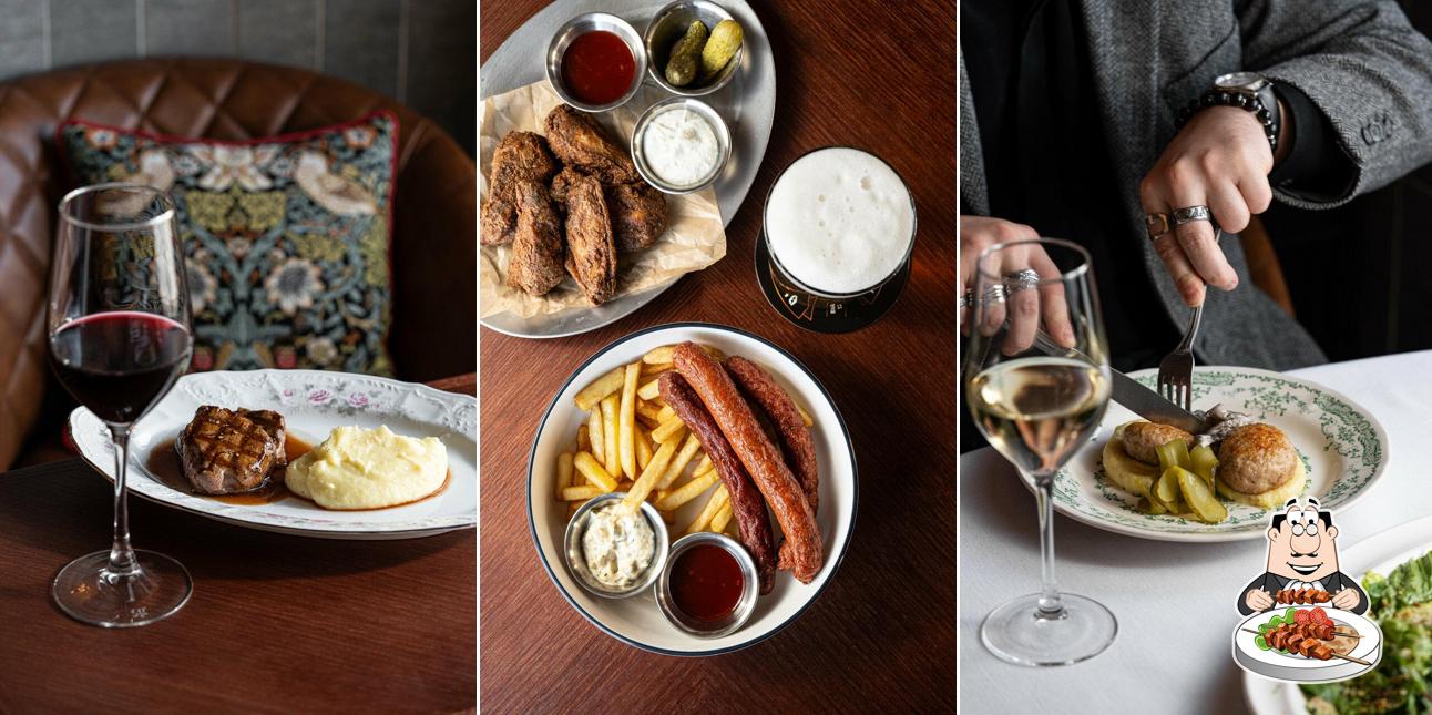 Еда в "Black Rabbit Pub"