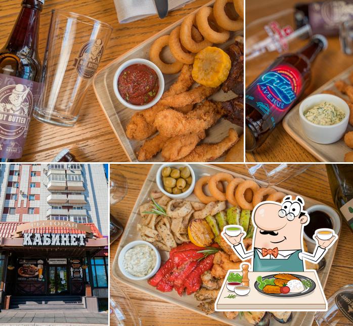 Жареные кальмары в "Кабинете"