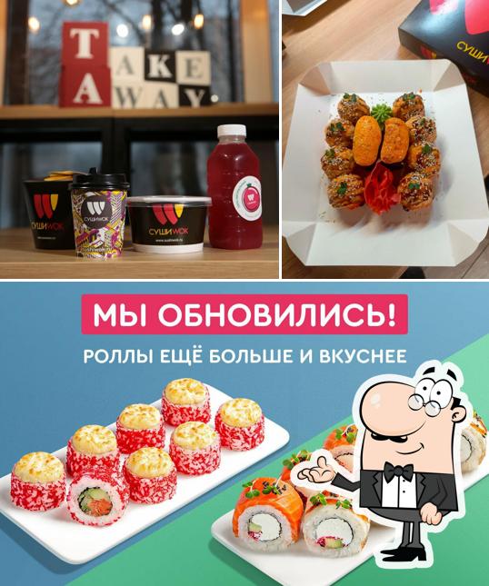 Внутреннее оформление и напитки в Суши Wok