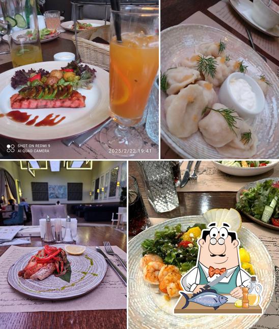 Лосось гриль в "Ресторане "Каспий""