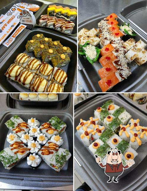 Еда в "Суши Даром"