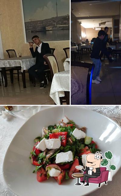 Помимо прочего, в Огни Баку есть внутреннее оформление и еда