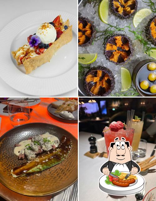 В Студия 64 есть еда, напитки и многое другое