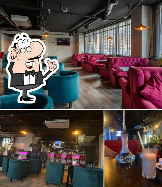 Это фото, где изображены внутреннее оформление и напитки в Нирвана Лаунж