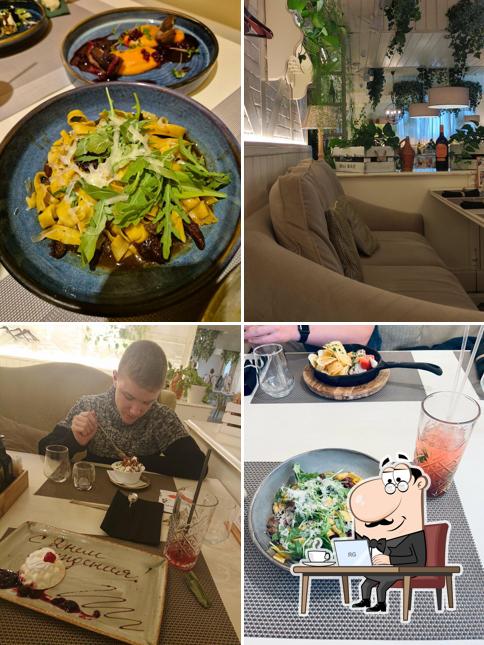 Посмотрите на внутренний интерьер "Пармезана"