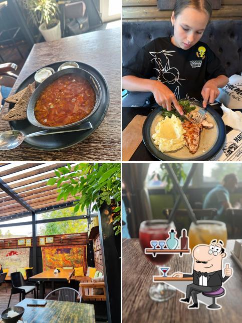 Посмотрите на внутренний интерьер "Гриля-бара Мясоед"