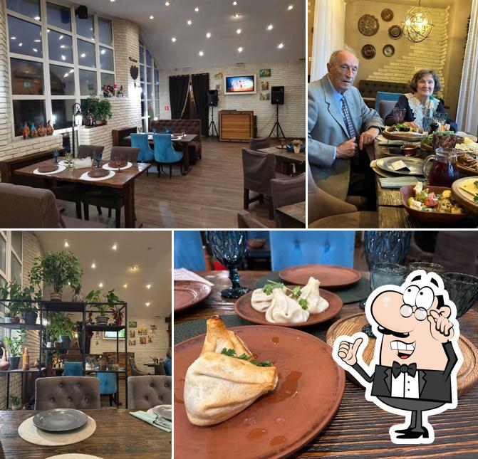 Посмотрите на внутренний интерьер "Сациви"