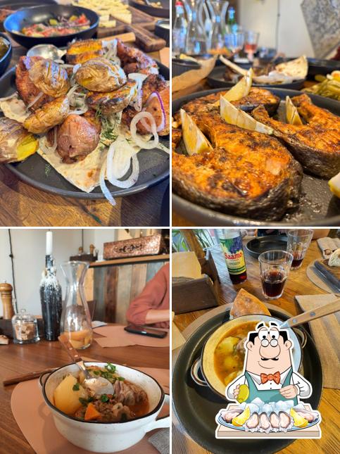 Устрицы в "Хоровац"