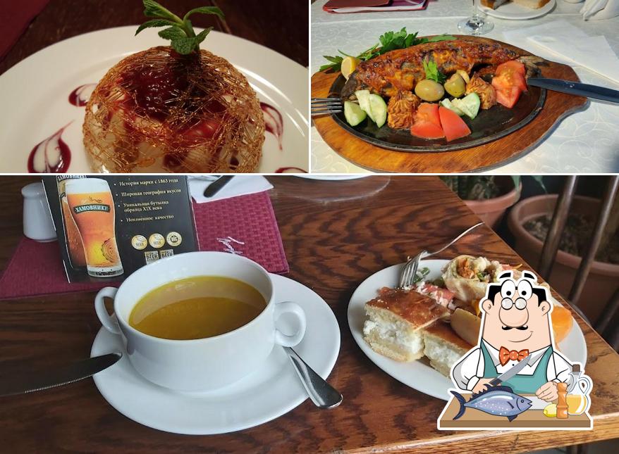 Лосось гриль в "Высоцком"