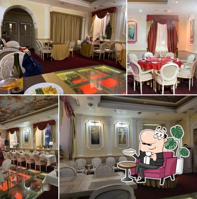 Посмотрите на внутренний интерьер "Деканте"