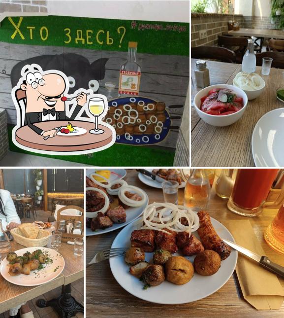 Блюда в "Пьяная свинья"