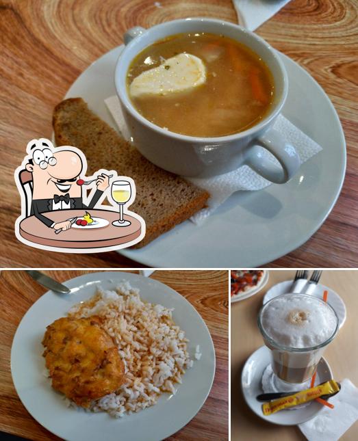 Еда и напитки - все это можно увидеть на этом изображении из Пироговая