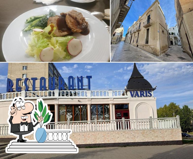 Это фотография, где изображены внешнее оформление и еда в Varis