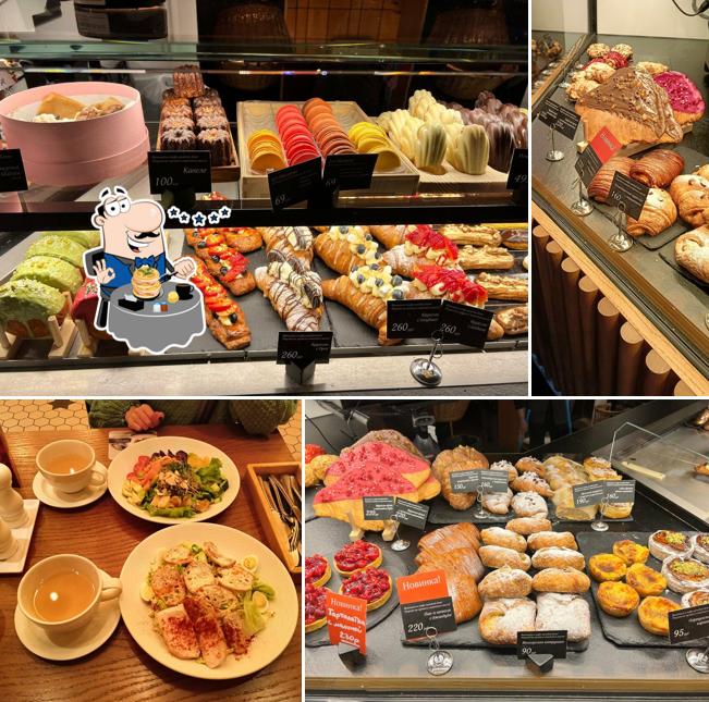 Еда в "Круассане-кафе"