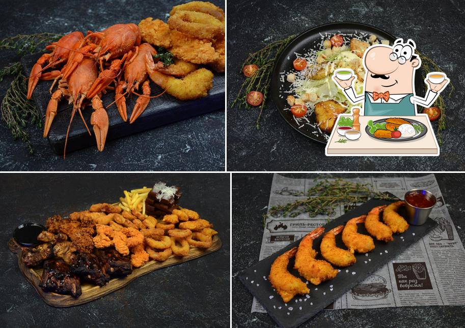 Жареные кальмары в "Пиво и Раки"