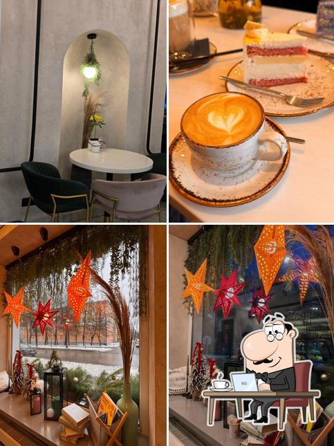 Посмотрите на внутренний интерьер "Трюфеля Кондитерскаи Лавки"