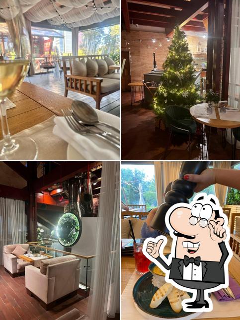 Посмотрите на внутренний интерьер "Chalet River Club"