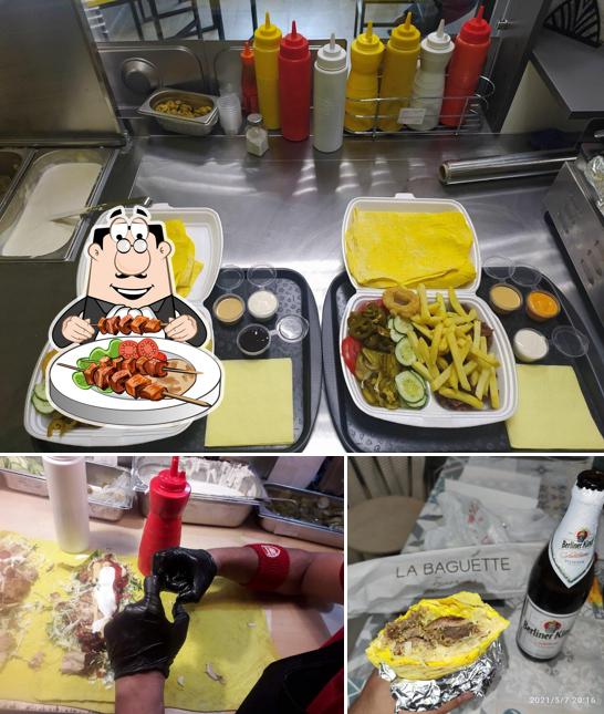 Еда и пиво в Донер Амир