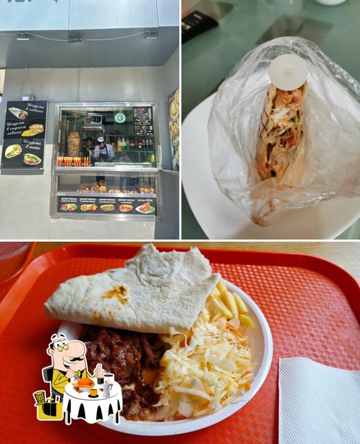 Сэндвич с рваной свининой в "Донере кебаб"