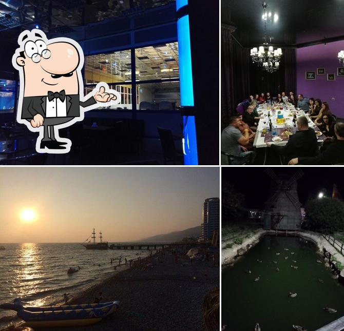 Посмотрите на эту фотографию, где видны внутреннее оформление и внешнее оформление в Апельсин