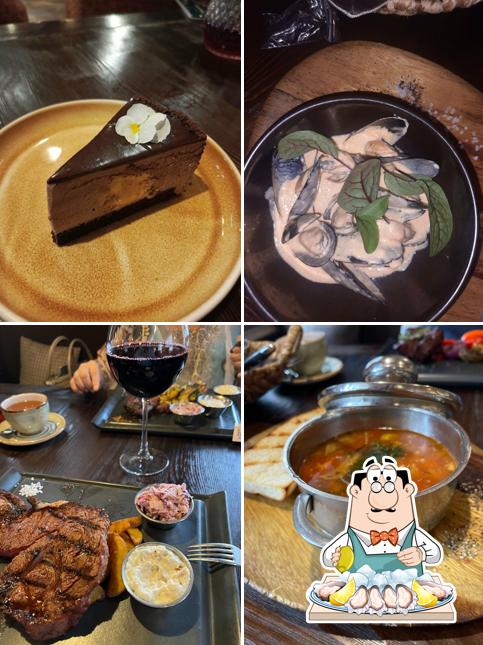 Устрицы в "Жадине Говядина"