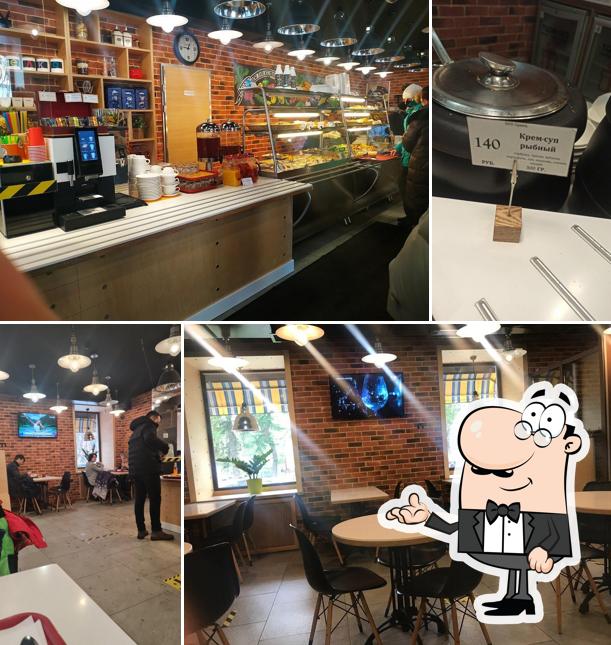 Посмотрите на внутренний интерьер "Столовой Тарелки"