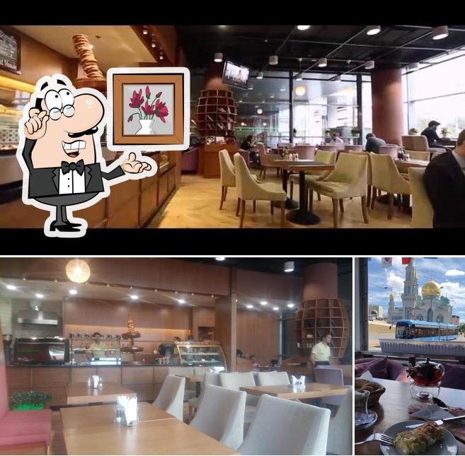 Помимо прочего, в Симит хауз есть внутреннее оформление и столики