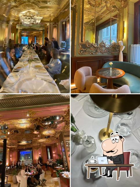 Посмотрите на внутренний интерьер "Ресторана Савой"