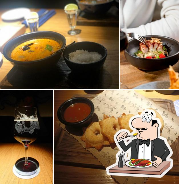 Блюда в "Lambic Seafood"