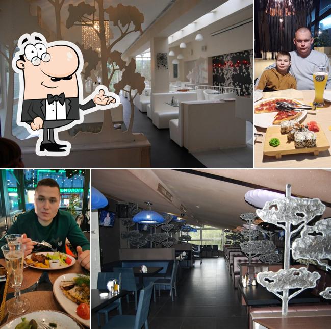 Посмотрите на внутренний интерьер "Адриано"