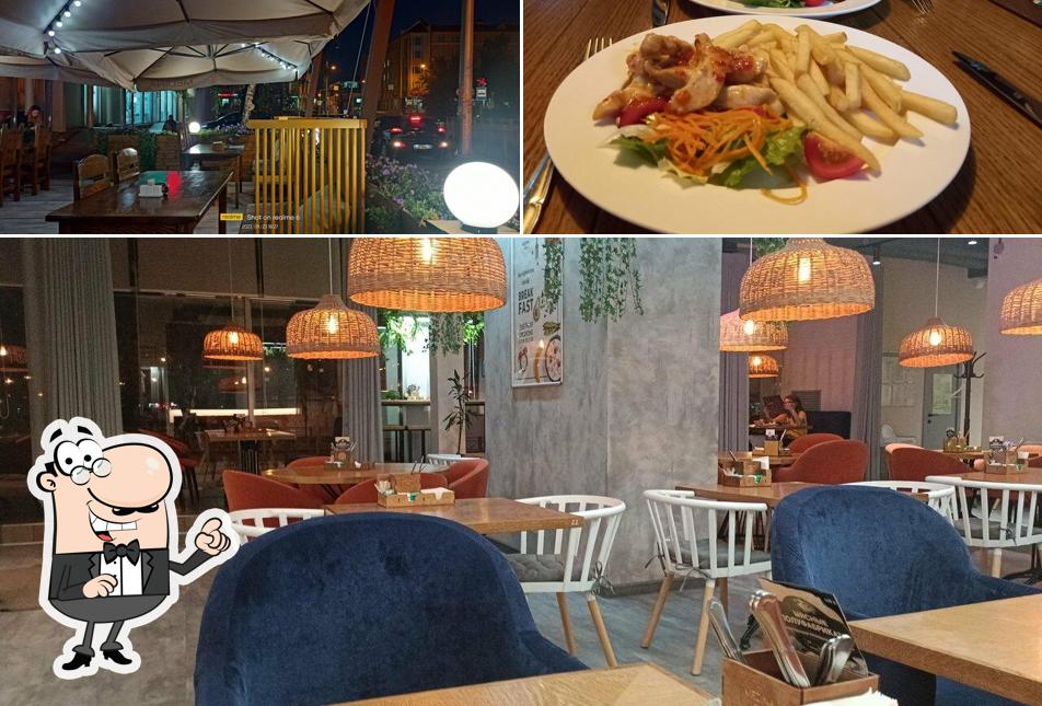 Посмотрите на внутренний интерьер "Кафе Медины"