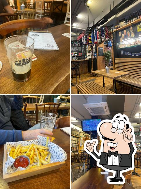 Посмотрите на внутренний интерьер "Пивотеки Пинта"