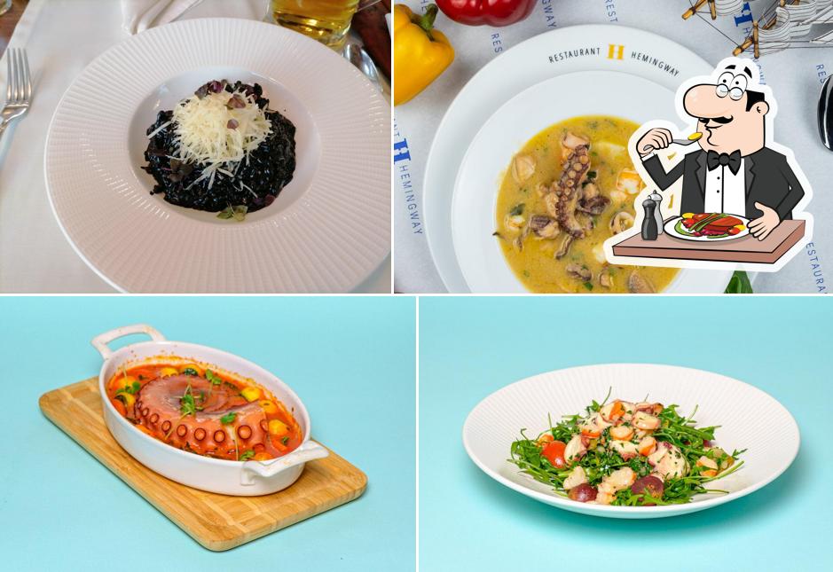 Еда в "Ресторане Хемингуэй"