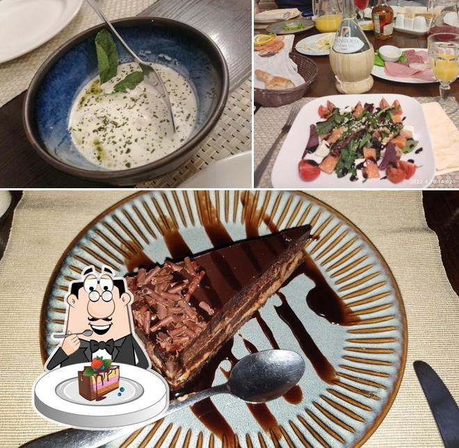 Шоколадный торт в "Мелуна"