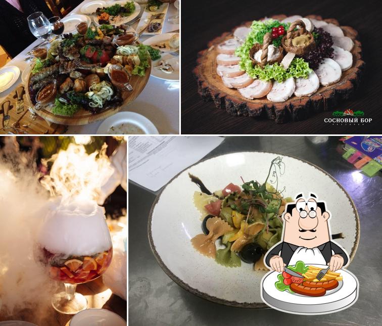 Еда в "Ресторане Сосновом Боре"