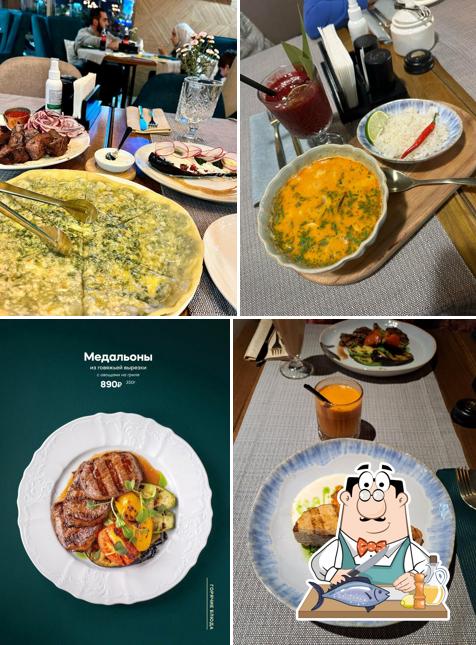 Лосось гриль в "Проспект"