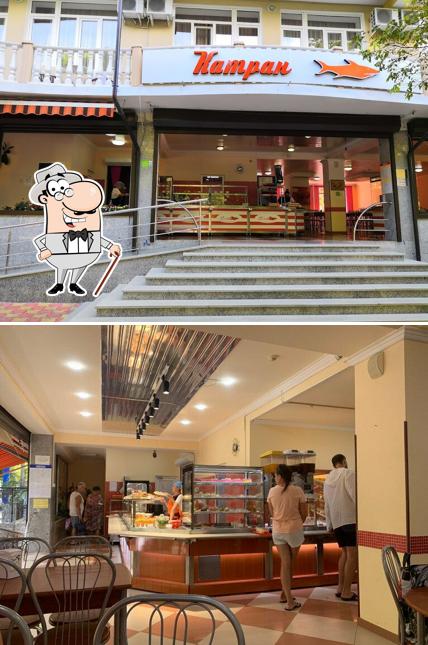 Посмотрите на фасад "Столовой "Катран""