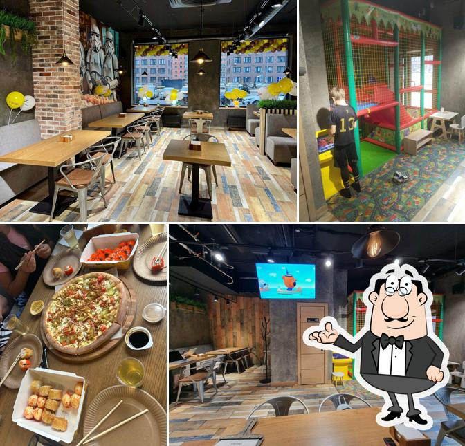 Посмотрите на внутренний интерьер "Мельница"