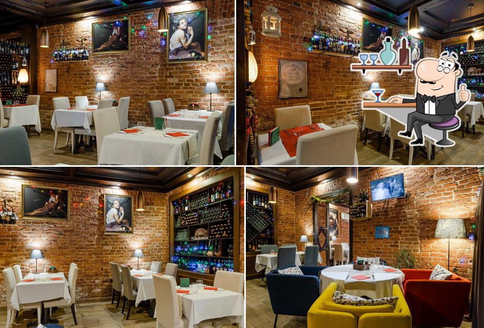 Посмотрите на внутренний интерьер "Иля Миланезе"