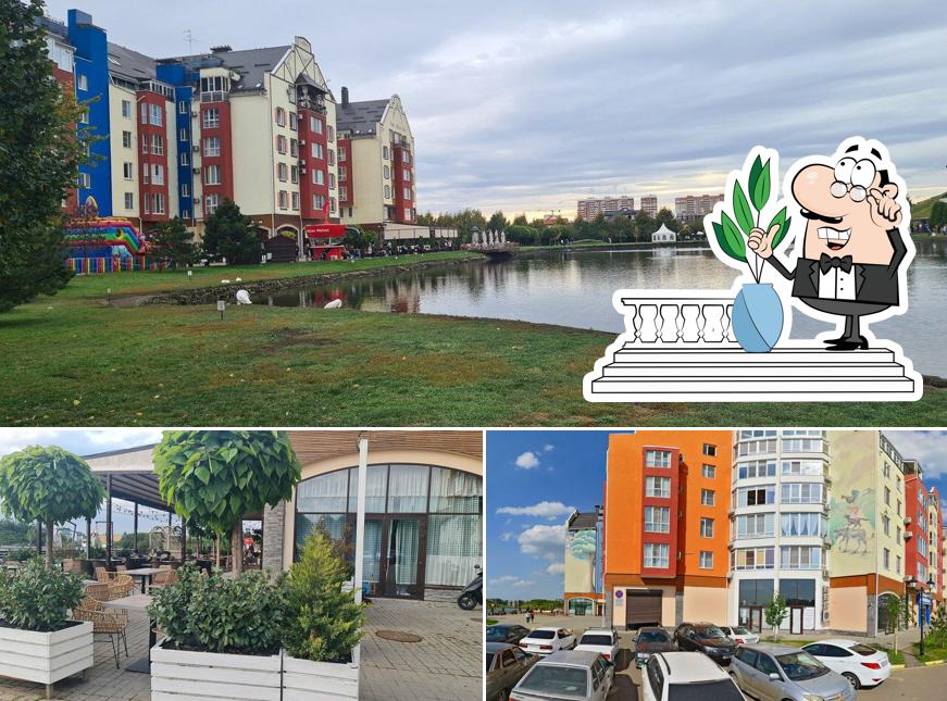 Посмотрите на внешний вид "Пивного ресторана Paulaner"