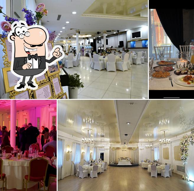 Посмотрите на внутренний интерьер "Банкета холл"