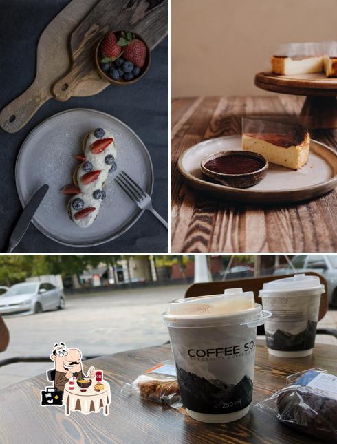 Еда и внешнее оформление в Coffee Soul