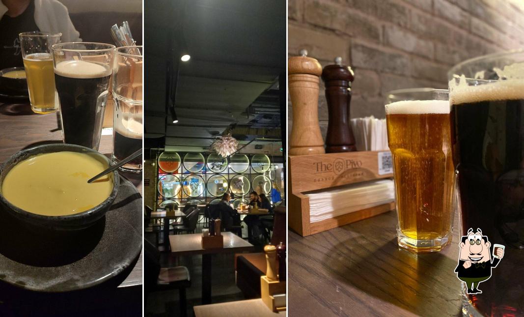 Загляните попробовать различные напитки, предлагаемые "The Pivo"
