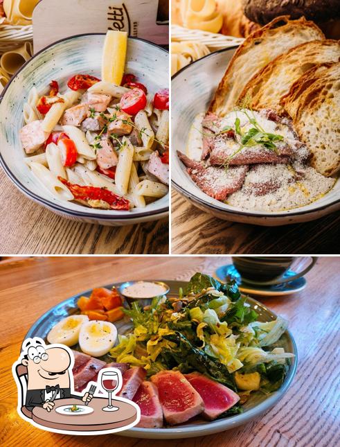 Еда в "Пиццерии Спаллетти"