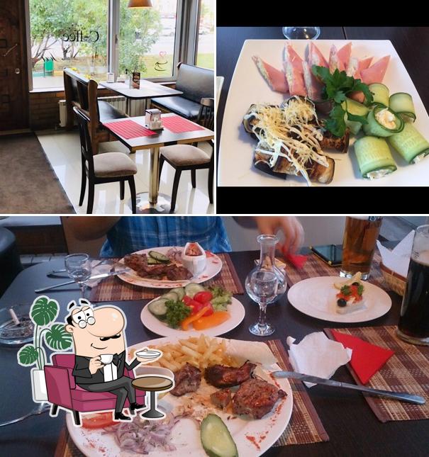 Внутреннее оформление и еда в Финист