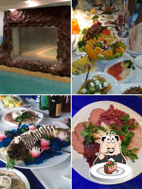 Шоколадный торт в "Викинге, ресторане, сауна, бассейн, бар"