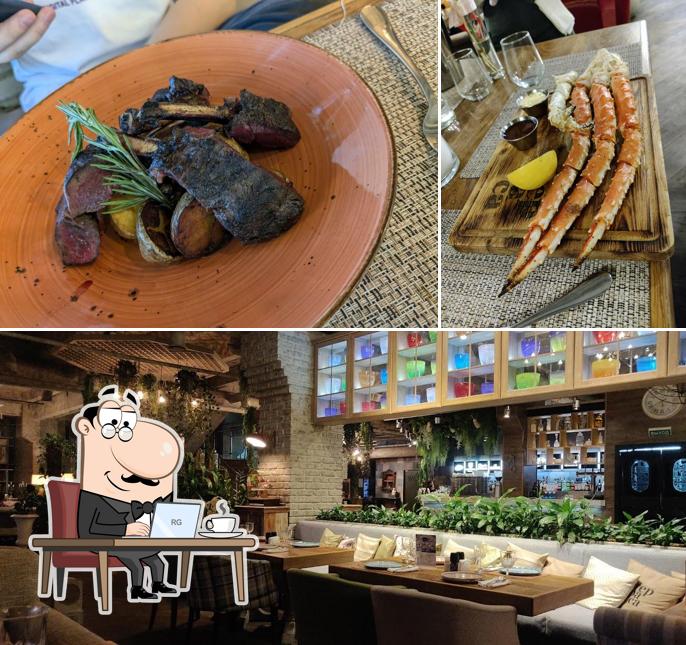 Посмотрите на внутренний интерьер "Террасы/Lounge & Bar"